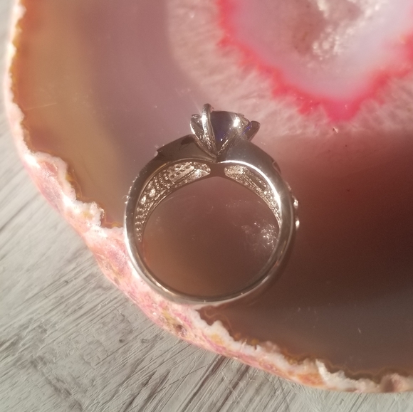🖤4 for $25 Bundle Sale Sapphire CZ Size 6 Silverstone Ring - Picture 5 of 8